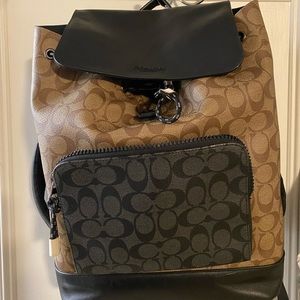 Coach Canvas Track Backpack